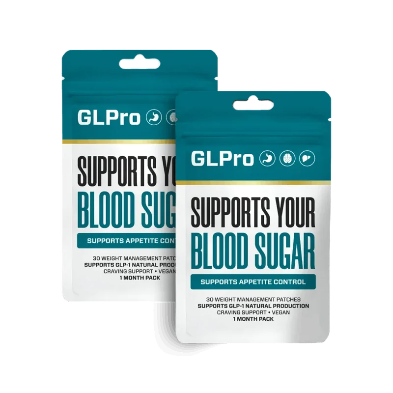 GLPro Patch weight management patches, two pouch package